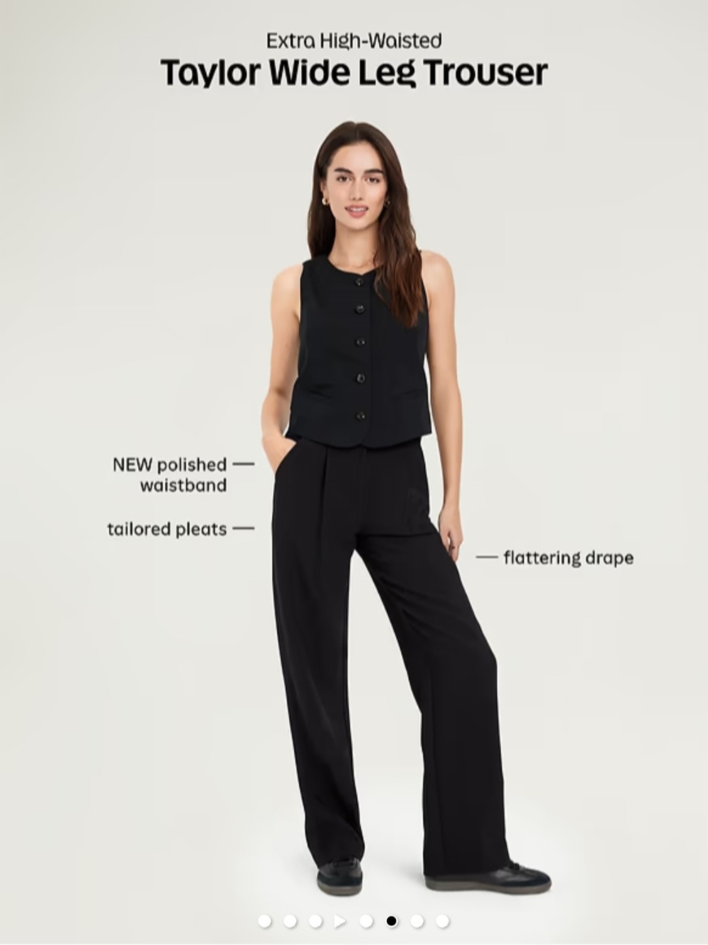 Taylor Wide Leg Trouser - Black